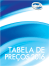 Tabela de Preços 2016