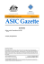 ASIC Gazette