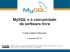 MySQL e a comunidade de software livre