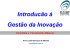 Gestão da Inovação