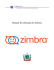 Manual de utilização do Zimbra