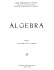 Álgebra