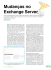 Mudanças no Exchange Server