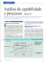 Análise da capabilidade e processos