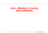 Aula - Modelos Lineares Generalizados