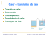 Calor e transições de fase