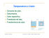 Temperatura e Calor