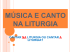 música e canto na liturgia