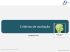 Critérios de avaliação