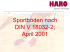 Sportböden nach DIN V 18032