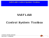 MATLAB Control System Toolbox