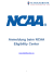 Anmeldung beim NCAA Eligibility Center