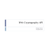 Web Cryptography API