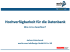 Hochverfügbarkeit für die Datenbank